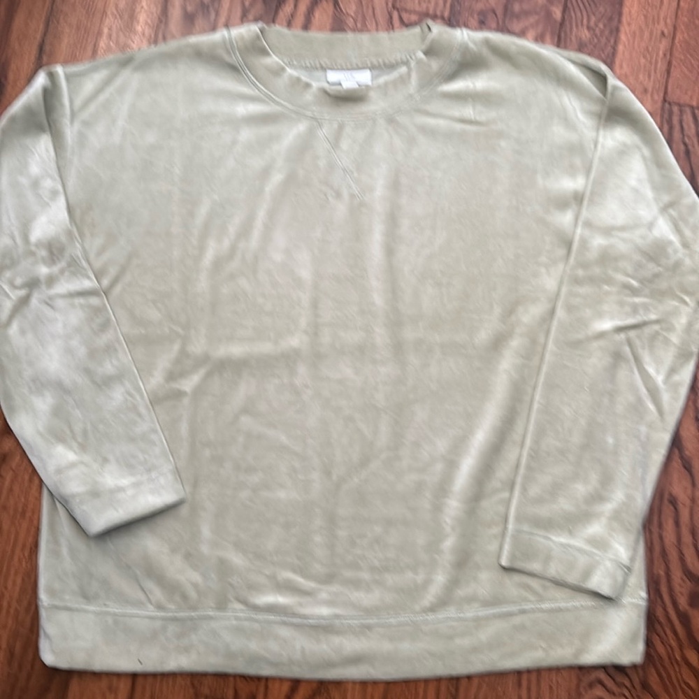 JJill velour sweatshirt